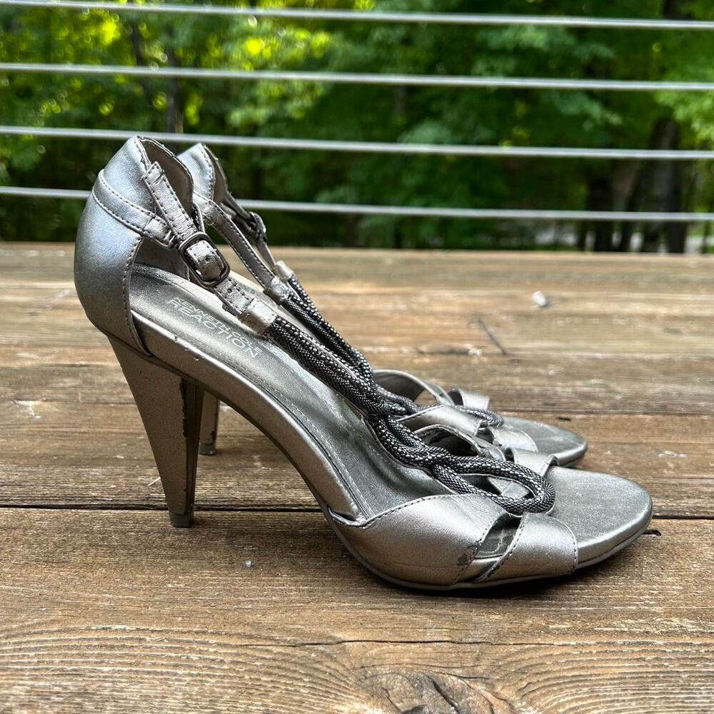 Kenneth Cole Silver Heels - Picture 2 of 8